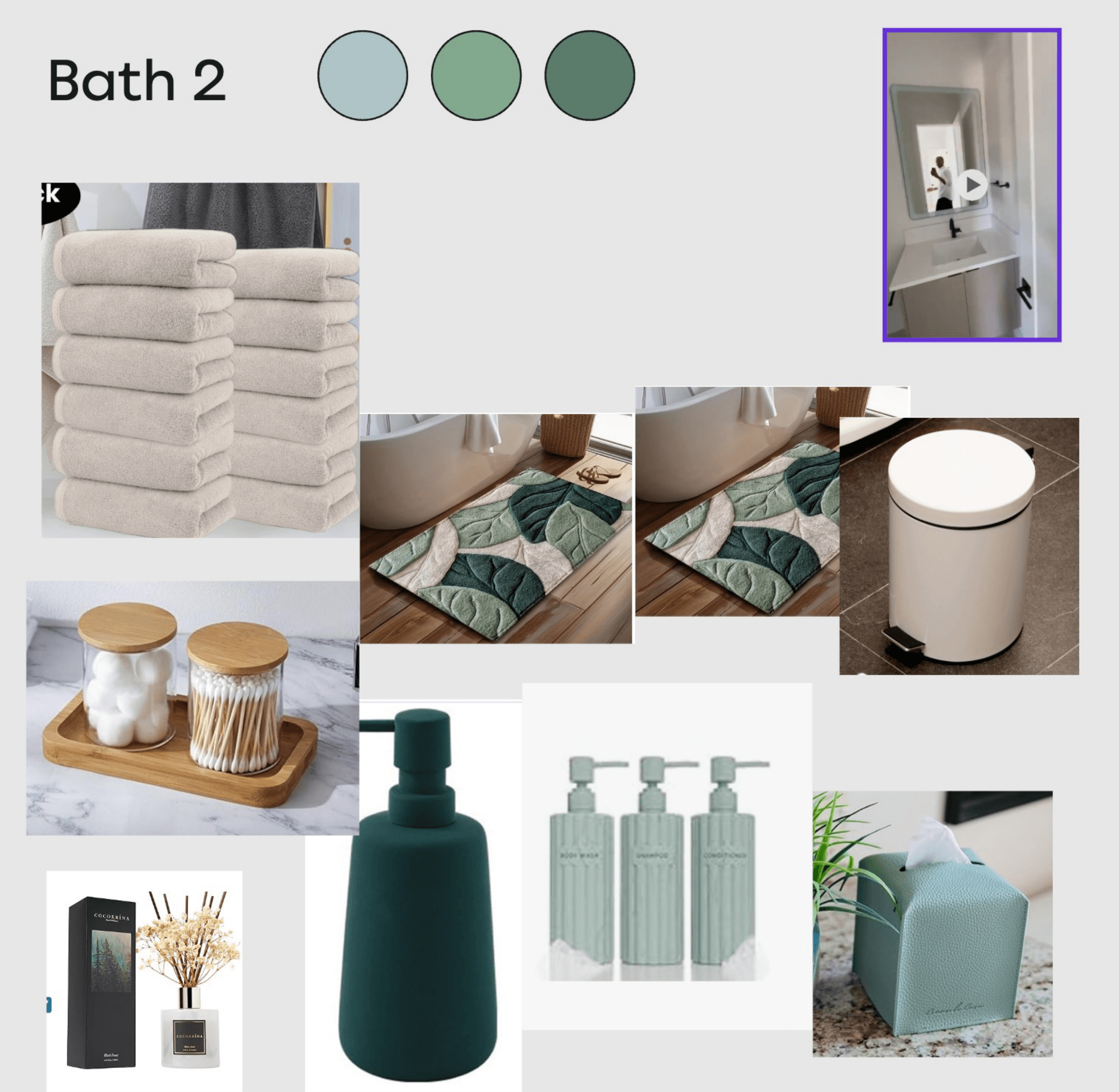 Bathroom with performance finishes